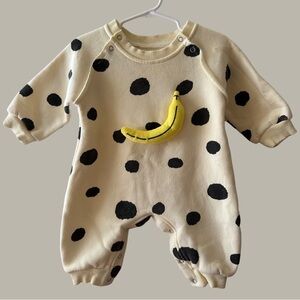 Polka dot banana jumpsuit